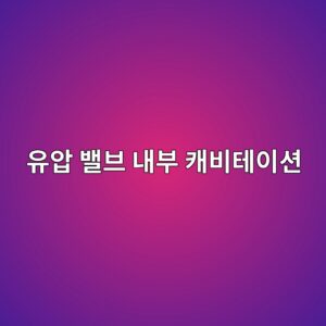 유압 밸브 내부 캐비테이션 - Generated Thumbnail